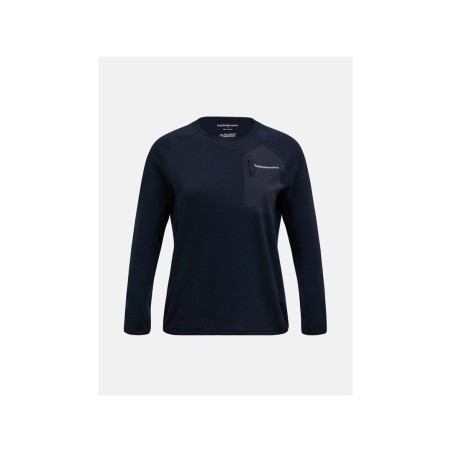 Bluza PEAK PERFORMANCE W Freelight Polartec Grid Crew czarny