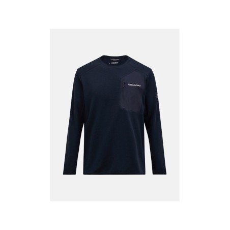 Bluza PEAK PERFORMANCE M Freelight Polartec Grid Crew czarny