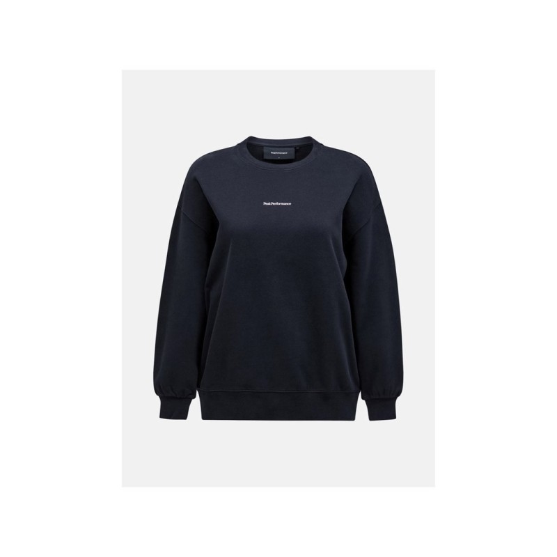 Bluza Peak Performance W Original Terry Crew czarny