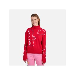 Sweter Rossignol W Jcc Roll Neck czerwony