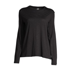 Koszulka damska treningowa CASALL Soft Texture Long Sleeve czarny