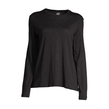 Koszulka damska treningowa CASALL Soft Texture Long Sleeve czarny