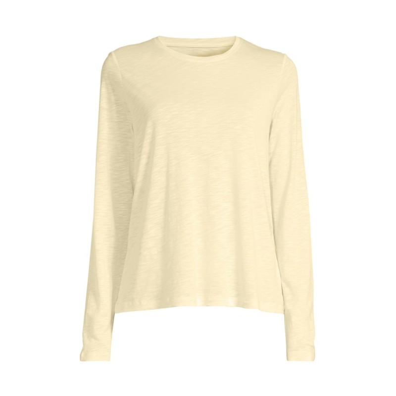 Koszulka damska treningowa Casall Soft Texture Long Sleeve żółty