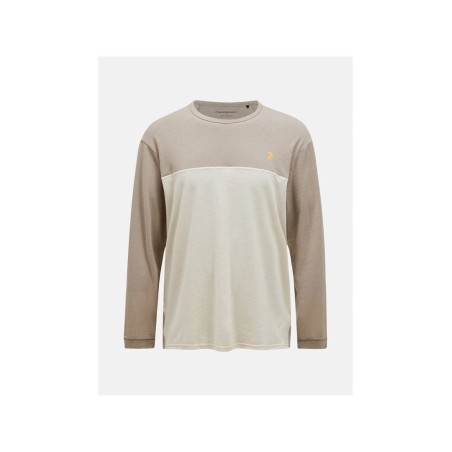 Koszulka PEAK PERFORMANCE M Trail Wool Blend LS beżowy