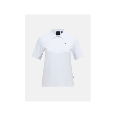 Koszulka PEAK PERFORMANCE W Comfort Zip Polo biały