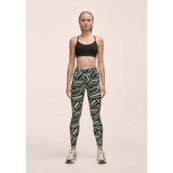 Legginsy damskie Casall Essential Printed Tights zielony