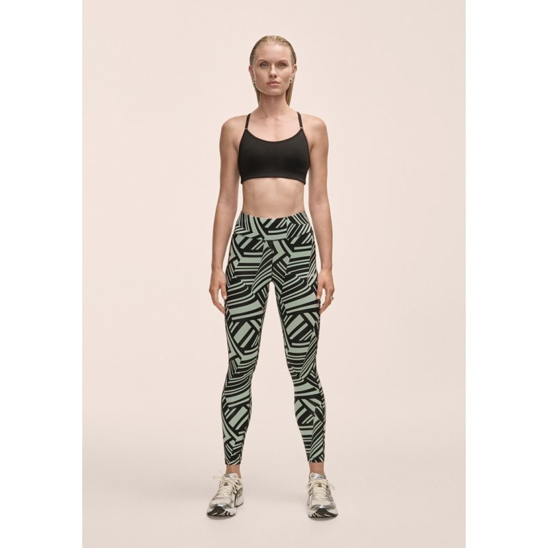 Legginsy damskie Casall Essential Printed Tights zielony