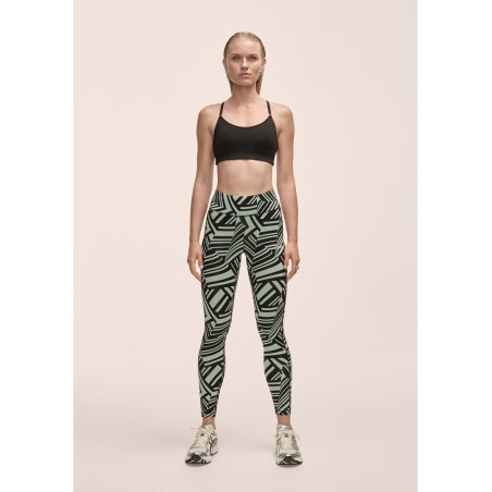 Legginsy damskie Casall Essential Printed Tights zielony