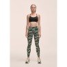 Legginsy damskie Casall Essential Printed Tights zielony