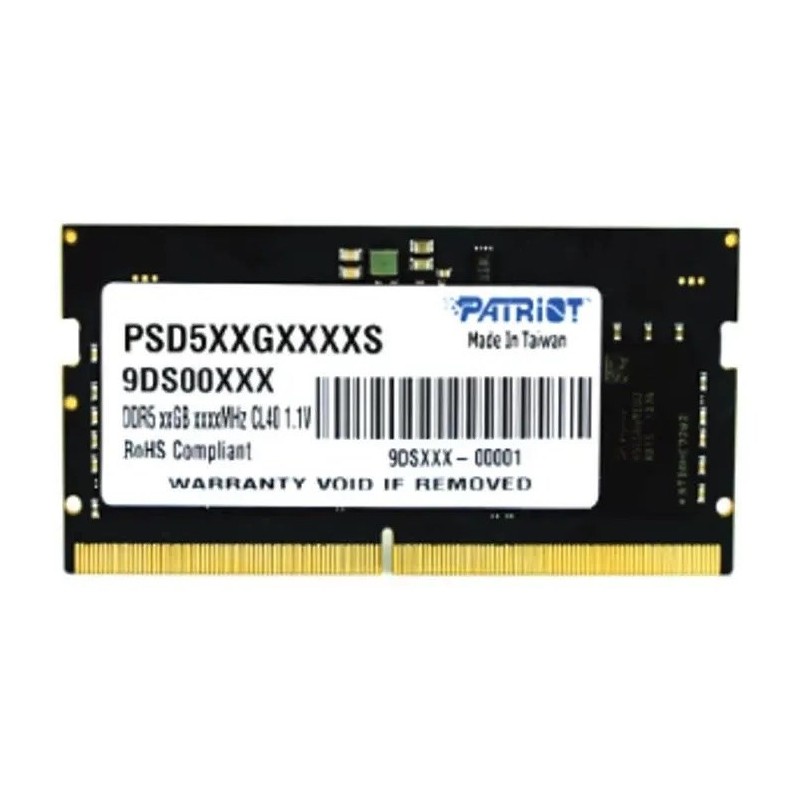 Patriot SO-DIMM DDR5 32GB 4800MHz Bulk Patriot SO-DIMM DDR5 32GB 4800MHz Bulk