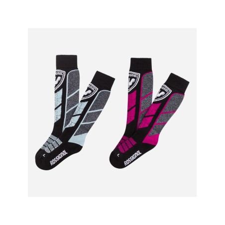 Skarpety Rossignol Jr Thermotech 2P rĂłĹĽowy