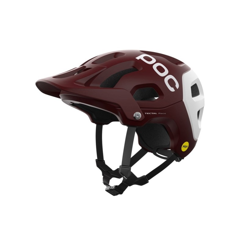 Kask rowerowy POC TECTAL RACE MIPS - bordowo biały