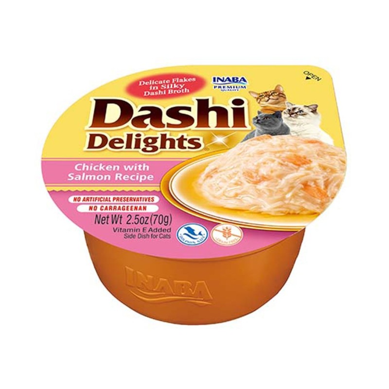 INABA Dashi Delights Łosoś - Przysmak dla kotów - 70g INABA Dashi Delights Łosoś - Przysmak dla kotów - 70g