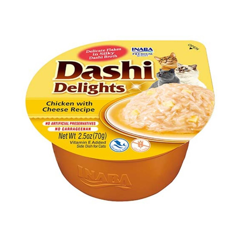 INABA Dashi Delights Kurczak z serem - Przysmak dla kotów - 70g INABA Dashi Delights Kurczak z serem - Przysmak dla kotów - 70g