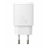 BASEUS ŁADOWARKA SIECIOWA USB, USB-C (BIAŁA)