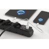 Listwa zasilająca ACAR S6 USB A+C 5M 6X 230V PL PD 3.0 QC czarna