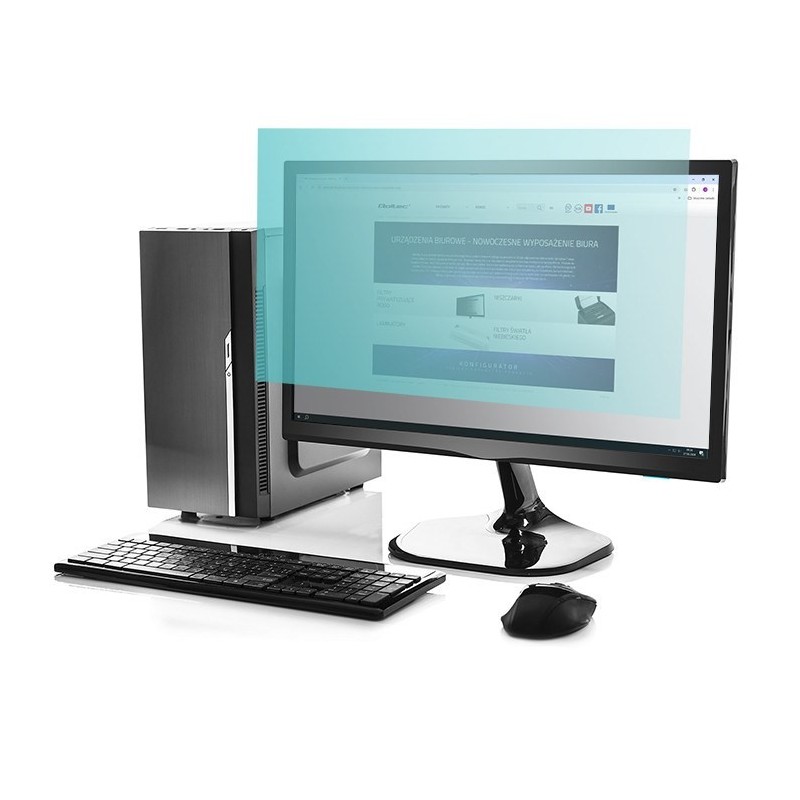 Qoltec Filtr światła niebieskiego 23.8" | 16:9 | Ochrona wzroku | Anti Glare | Matowy | na monitor Qoltec Filtr światła niebieskiego 23.8" | 16:9 | Ochrona wzroku | Anti Glare | Matowy | na monitor