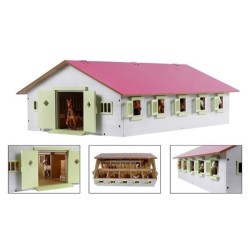 Stajnia drewniana 9 boxów o wymiarach 62x42,5x22 cm