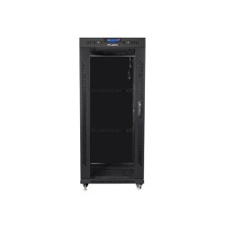 LANBERG SZAFA STOJĄCA RACK 19" 27U 600X800 DRZWI SZKLANE LCD CZARNA FF01-6827-12BL (FLAT PACK)