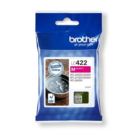 Brother LC422M nabój z tuszem 1 szt. Oryginalny Purpurowy