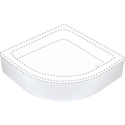 Osłona brodzika półokrągła 80 cm