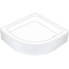 Deante PLUS II Osłona brodzika półokrągła 80 cm