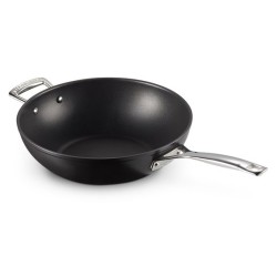 Le Creuset hartowany nieprzywierający Stir-Fry srebrny 30cm