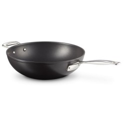 Le Creuset hartowany nieprzywierający Stir-Fry srebrny 30cm