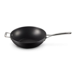 Le Creuset hartowany nieprzywierający Stir-Fry srebrny 30cm
