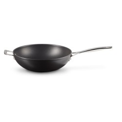 Le Creuset hartowany nieprzywierający Stir-Fry srebrny 30cm