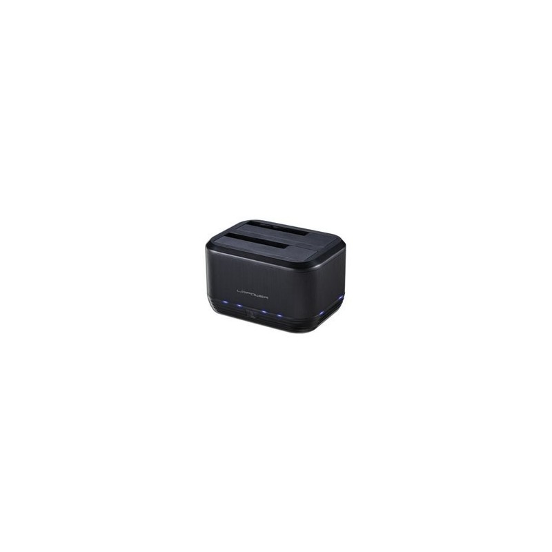 LC-Power LC-DOCK-U3-III stacja dokująca do dysków twardych USB 3.2 Gen 1 (3.1 Gen 1) Type micro-B Czarny