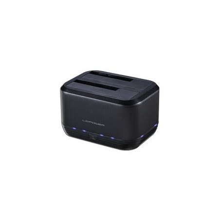 LC-Power LC-DOCK-U3-III stacja dokująca do dysków twardych USB 3.2 Gen 1 (3.1 Gen 1) Type micro-B Czarny