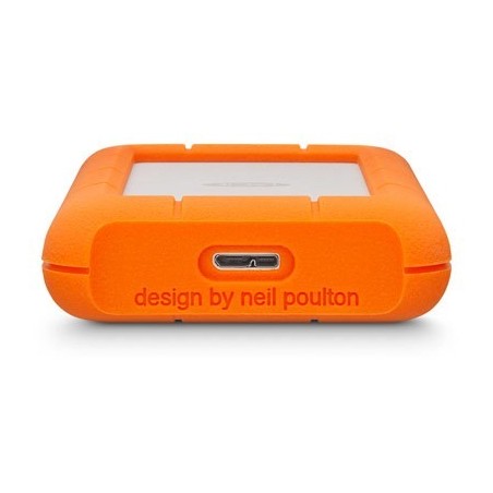 LaCie Rugged Mini zewnętrzny dysk twarde 2 TB 5400 RPM Micro-USB B 3.2 Gen 1 (3.1 Gen 1) Pomarańczowy, Srebrny