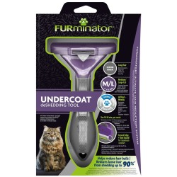 FURminator - furminator dla kotów długowłosych - M/L