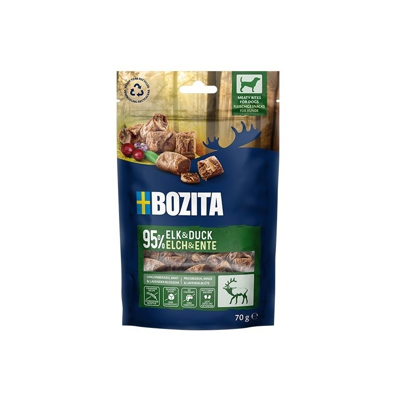 BOZITA Meaty Bites łoś,kaczka przysmak pies 70g BOZITA Meaty Bites łoś,kaczka przysmak pies 70g