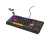GENESIS Thor 230 TKL klawiatura Gaming USB + RF Wireless + Bluetooth QWERTY Czarny, Szary, Pomarańczowy