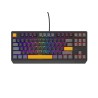 GENESIS Thor 230 TKL klawiatura Gaming USB + RF Wireless + Bluetooth QWERTY Czarny, Szary, Pomarańczowy