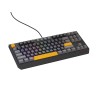 GENESIS Thor 230 TKL klawiatura Gaming USB + RF Wireless + Bluetooth QWERTY Czarny, Szary, Pomarańczowy