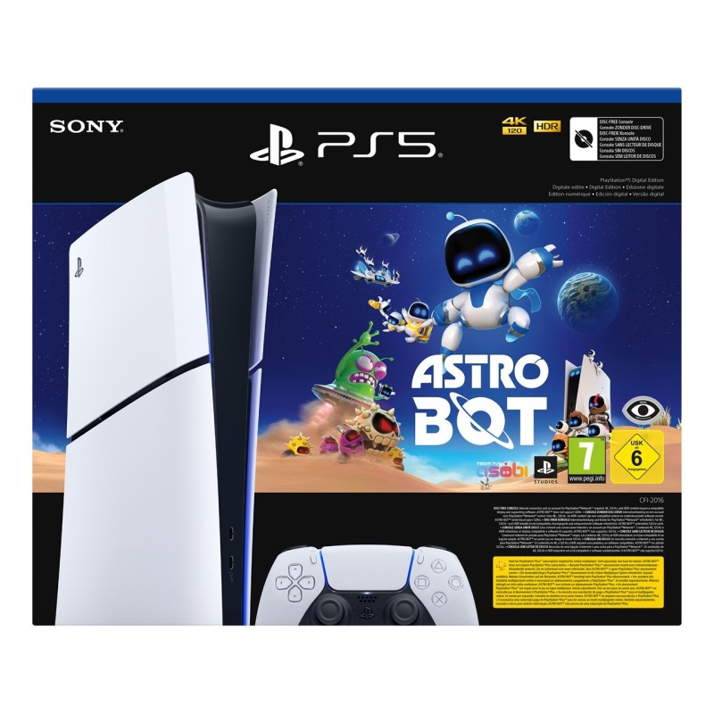 Sony PlayStation 5 Slim Digital - Astro Bot Bundle 1TB Konsola Biała Sony PlayStation 5 Slim Digital - Astro Bot Bundle 1TB Konsola Biała