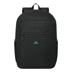 Rivacase Gremio plecak City backpack Czarny Poliester, Przetworzony politereftalan etylenu (rPET)
