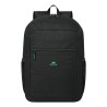 Rivacase Gremio plecak City backpack Czarny Poliester, Przetworzony politereftalan etylenu (rPET)