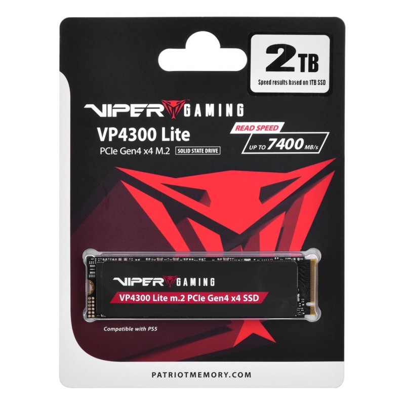 Patriot Viper VP4300L M.2 PCI-Ex4 NVMe 2TB 7.2 / 6. Patriot Viper VP4300L M.2 PCI-Ex4 NVMe 2TB 7.2 / 6.