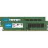Pamięć RAM Crucial DDR4 - 16 GB: 2 x 8 GB - DIMM 288-pin - unbuffered