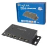 LogiLink UA0141A huby i koncentratory 480 Mbit/s Czarny