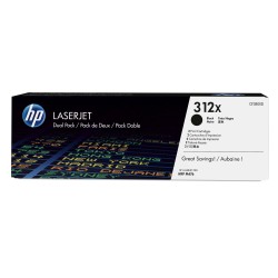 HP 312X zestaw 2 oryginalnych, wysokowydajnych wkładów laserowych czarnych