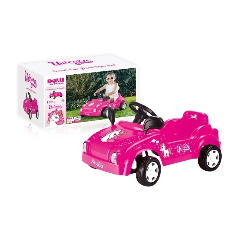 DOLU Unicorn auto na pedały różowe 2519 25197