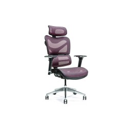 Ergonomiczny fotel biurowy ERGO 600 śliwkowy