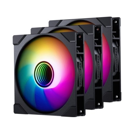 PHANTEKS M25 Gen2 PWM D-RGB Wentylator 3-pak - Odwrotne ostrze, 140mm,