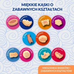 Przysmak JUICY BITES Przegrzebek i krab kot 3x11,3g