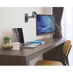 Manhattan 461610 uchwyt / stojak do monitorów 81,3 cm (32") Ściana Czarny